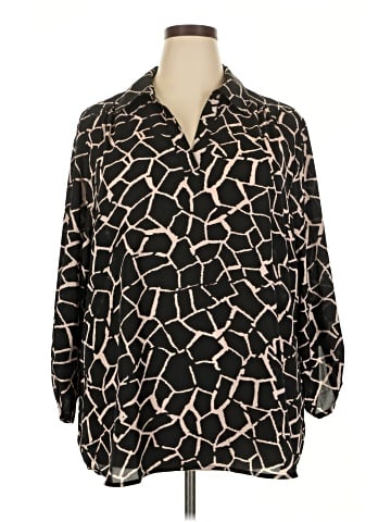 AK Anne Klein 3/4 Sleeve Blouse (view 1)