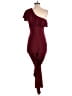 Zara Solid Burgundy Jumpsuit Size S - photo 2
