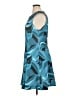 Natori Graphic Teal Cocktail Dress Size 14 - photo 5