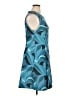Natori Graphic Teal Cocktail Dress Size 14 - photo 4