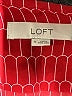 Ann Taylor LOFT 100% Polyester Houndstooth Red Long Sleeve Blouse Size M - photo 7