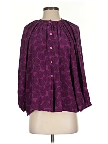Tucker 3/4 Sleeve Silk Top (view 1)