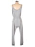 Ambiance Solid Gray Jumpsuit Size M - photo 2