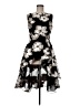 Lela Rose Floral Black Gold Cocktail Dress Size 6 - photo 1