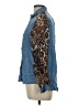 MAX 100% Polyester Animal Print Blue Long Sleeve Blouse Size UK 14 / US 10 - photo 5