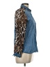 MAX 100% Polyester Animal Print Blue Long Sleeve Blouse Size UK 14 / US 10 - photo 4