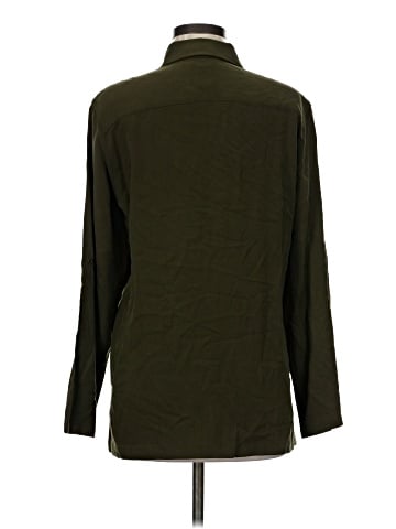 Lauren by Ralph Lauren Long Sleeve Silk Top (view 2)