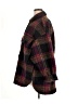 Zara Plaid Burgundy Coat Size XL - photo 5