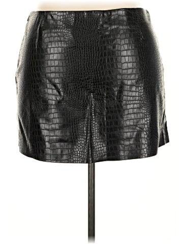 MNG Faux Leather Skirt (view 2)