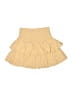Unbranded Solid Yellow Tan Casual Skirt Size S - photo 1