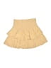 Unbranded Solid Yellow Tan Casual Skirt Size S - photo 2
