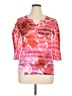 Style&Co 100% Polyester Pink 3/4 Sleeve Top Size XL - photo 1