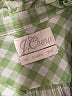 J.Crew Checkered-gingham Green 3/4 Sleeve Blouse Size 20 - photo 7