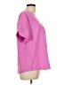 Trina Turk 100% Polyester Pink Short Sleeve Blouse Size L - photo 4