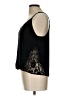 Aqua 100% Polyester Black Sleeveless Blouse Size L - photo 5