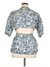 Joie Blue Short Sleeve Blouse Size XL - photo 2