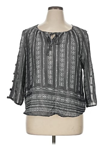 Fred David 3/4 Sleeve Blouse (view 1)