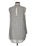Treasure & Bond 100% Rayon Houndstooth Gray Sleeveless Button-Down Shirt Size M - photo 2