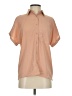 Shein 100% Polyester Solid Tan Short Sleeve Blouse Size XS - photo 1