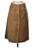 Theory 100% Polyester Solid Brown Casual Skirt Size 2 - photo 1
