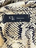 KLD Signature 100% Polyester Animal Print Silver Long Sleeve Blouse Size S - photo 7