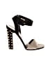 Gucci 100% Suede Gold Black Heels Size EU (IT) 39 1/2 / US 9 1/2 - photo 1