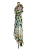 Express 100% Polyester Print Teal Casual Dress Size S - photo 5