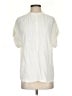 Point Sur 100% Viscose Ivory Short Sleeve Blouse Size XS - photo 1