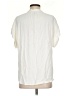 Point Sur 100% Viscose Ivory Short Sleeve Blouse Size XS - photo 2