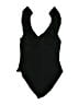 Wilfred Solid Black One Piece Swimsuit Size L - photo 2