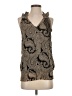 Elena Solano 100% Silk Tan Sleeveless Silk Top Size S - photo 1