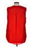Banana Republic 100% Polyester Red Sleeveless Blouse Size L - photo 2