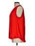 Banana Republic 100% Polyester Red Sleeveless Blouse Size L - photo 5