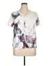 ChicMe Ivory Short Sleeve Blouse Size XL - photo 1