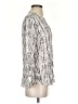 Soft Joie 100% Rayon Silver 3/4 Sleeve Blouse Size S - photo 4