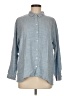 J.Jill Blue Long Sleeve Button-Down Shirt Size M - photo 1