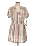 RD Style 100% Viscose Stripes Tan Casual Dress Size L - photo 1