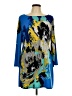 Style&Co Graphic Blue Casual Dress Size L - photo 1