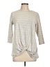 Downeast Gray 3/4 Sleeve Top Size L - photo 1