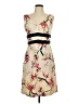 Donna Ricco Floral Tan Cocktail Dress Size 10 (petite) - photo 1