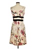 Donna Ricco Floral Tan Cocktail Dress Size 10 (petite) - photo 2