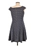 Always Indigo Chevron-herringbone Gray Casual Dress Size M - photo 2