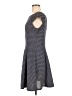 Always Indigo Chevron-herringbone Gray Casual Dress Size M - photo 5