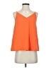 Uniqlo 100% Polyester Orange Sleeveless Blouse Size S - photo 1