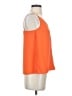 Uniqlo 100% Polyester Orange Sleeveless Blouse Size S - photo 4