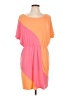 Laundry by Design Color Block Orange Casual Dress Size L - photo 1