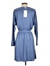 Halston Heritage Solid Blue Casual Dress Size S - photo 2