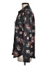 Ann Taylor LOFT 100% Polyester Floral Black Long Sleeve Blouse Size M - photo 5