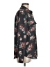 Ann Taylor LOFT 100% Polyester Floral Black Long Sleeve Blouse Size M - photo 4