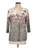 Assorted Brands Gray 3/4 Sleeve Blouse Size 10 - photo 1